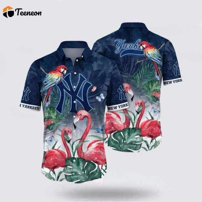 Mlb New York Yankees Hawaiian Shirt Escape To Paradise Your Ultimate Tropical Fashion Experience For Fans 1