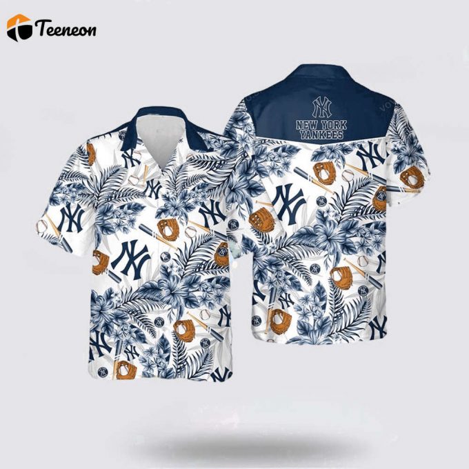 Mlb New York Yankees Hawaiian Shirt Feel The Aloha Spirit With The Charming Coastal Collection For Fans 1