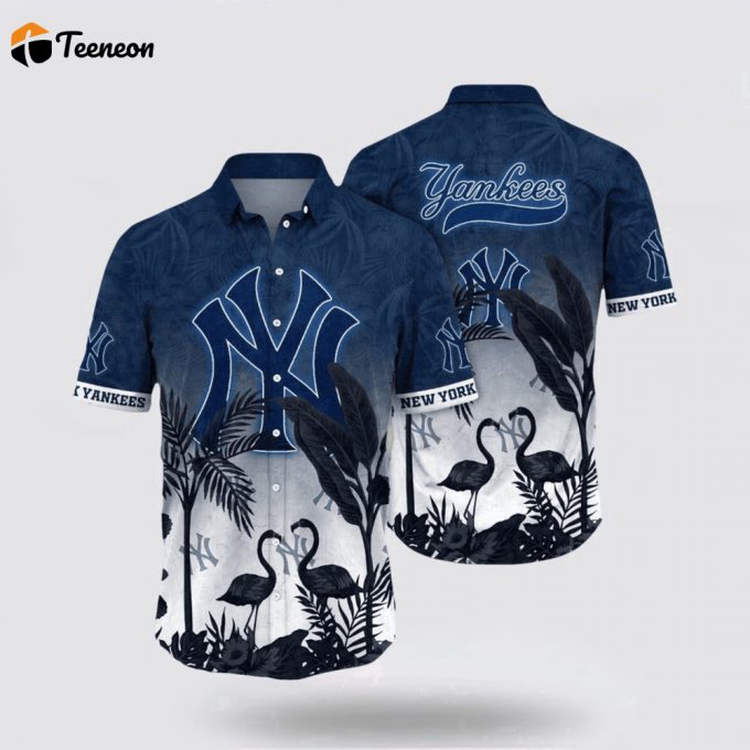 Mlb New York Yankees Hawaiian Shirt Feel The Aloha Spirit With The Charming Coastal For Fans 1