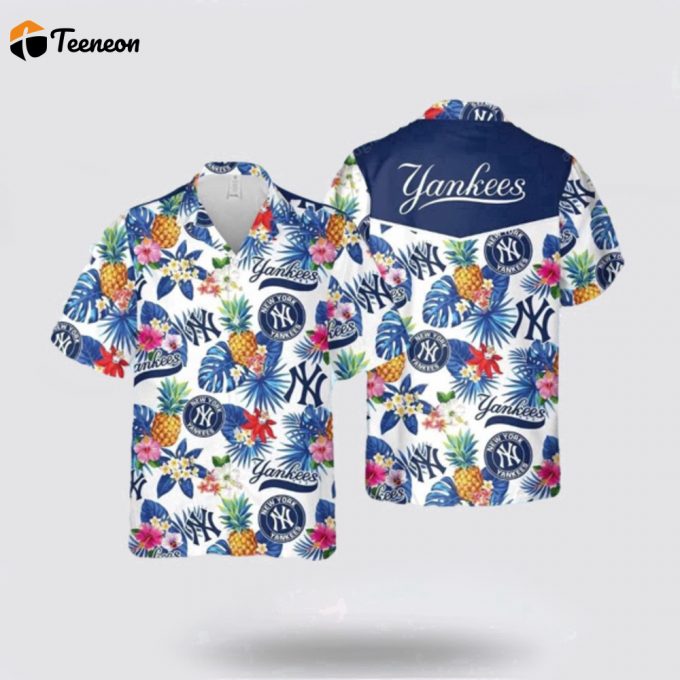 Mlb New York Yankees Hawaiian Shirt From The Tropics To Your Wardrobe The Irresistible For Fans 1