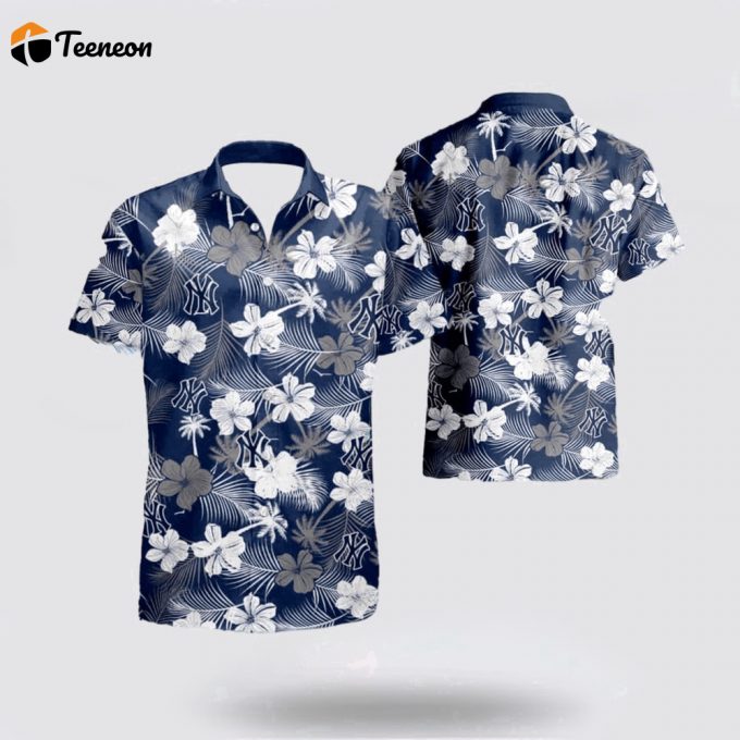 Mlb New York Yankees Hawaiian Shirt Perfect Fusion Baseball And Hawaiian Style For Fans 1