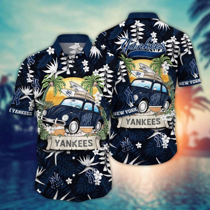 Mlb New York Yankees Hawaiian Shirt Summer Heatwave For Sports Fans 2