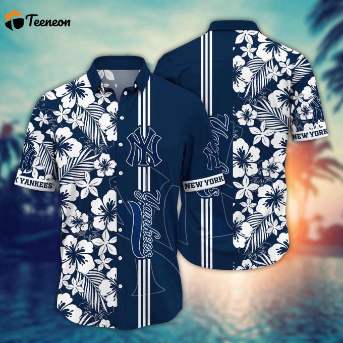 Mlb New York Yankees Hawaiian Shirt Swing Into Summer For Sports Fans 1