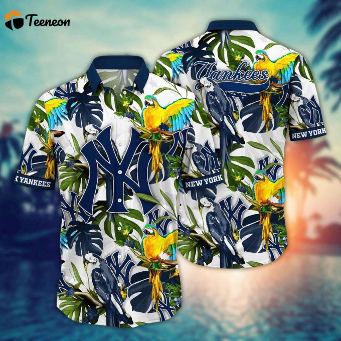 Mlb New York Yankees Hawaiian Shirt Victory In Bloom Gift For Fans 1