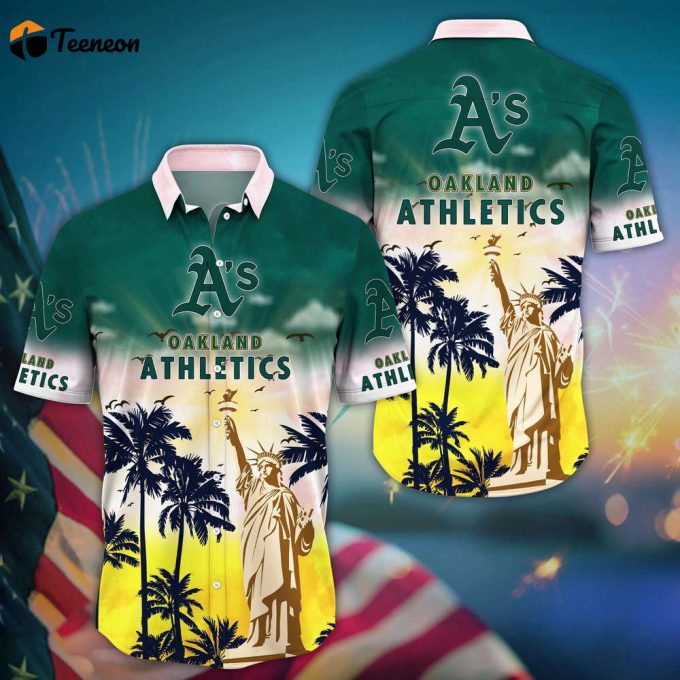 Mlb Oakland Athletics Hawaii Shirt Sunrise To Sunset For Cool Fans 1