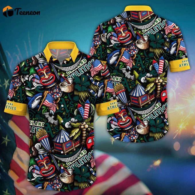 Mlb Oakland Athletics Hawaii Shirt Vibrant Aloha For Cool Fans 1