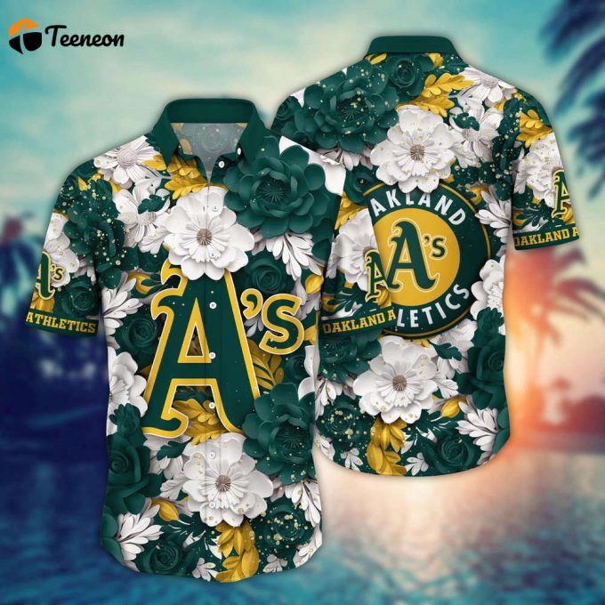 Mlb Oakland Athletics Hawaiian Shirt Aloha Spirit At Every Base For Sport Fan 1