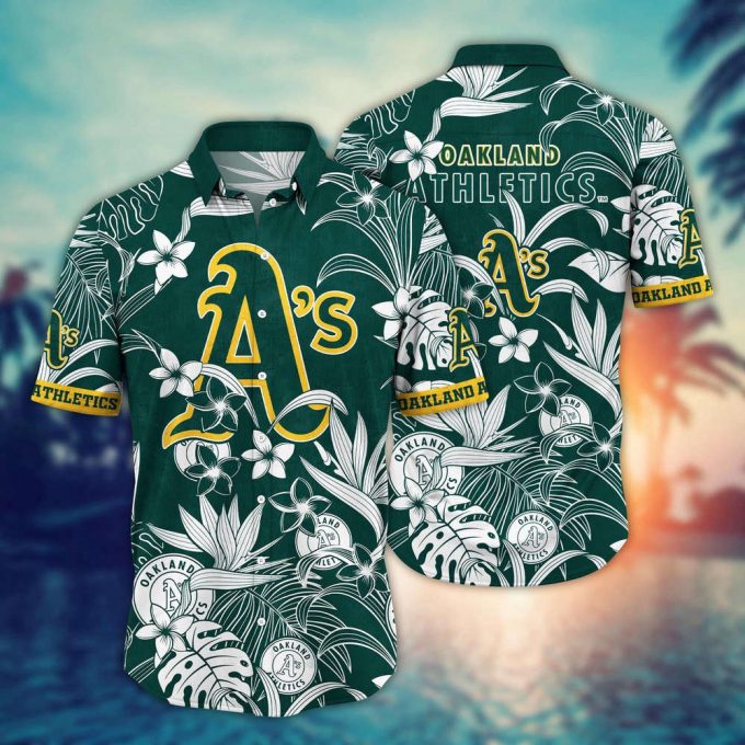 Mlb Oakland Athletics Hawaiian Shirt Breeze Through Summer Gift For Fans 2