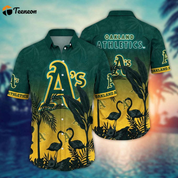 Mlb Oakland Athletics Hawaiian Shirt Chase The Sunset Gift For Fans 1