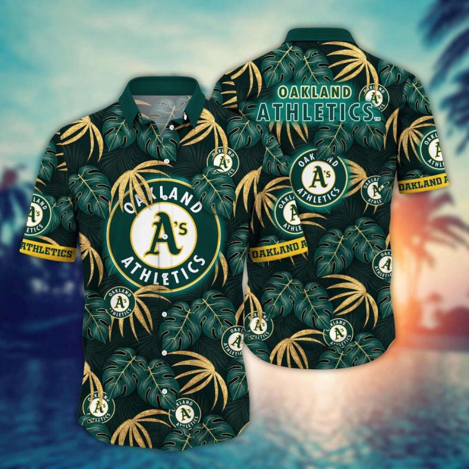 Mlb Oakland Athletics Hawaiian Shirt Floral Symphony Gift For Fans 2