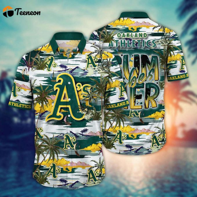 Mlb Oakland Athletics Hawaiian Shirt Flower Grand Slam In Hawaiianan Flair For Fans 1