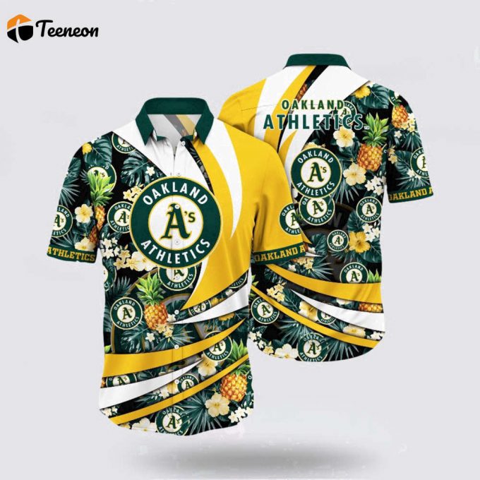 Mlb Oakland Athletics Hawaiian Shirt Get Ahead Of The Fashion Wave For Fans 1