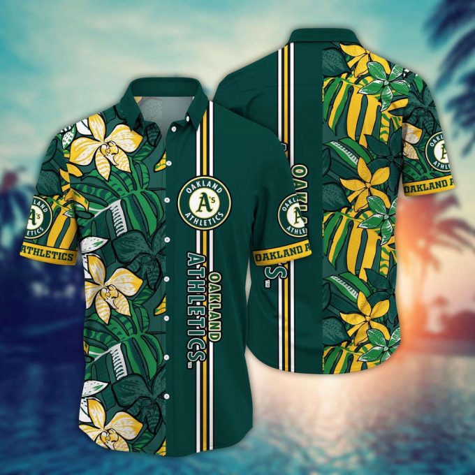 Mlb Oakland Athletics Hawaiian Shirt Summer Swirl Gift For Fans 2