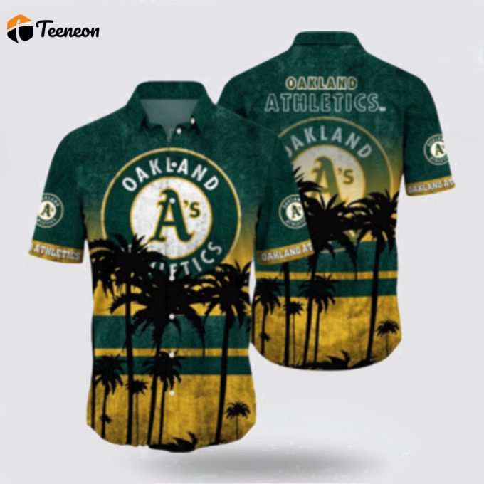 Mlb Oakland Athletics Hawaiian Shirt Tropical Elegance Upgrade Your Wardrobe For Fans 1