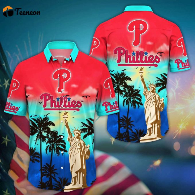 Mlb Philadelphia Phillies Hawaii Shirt Sunrise To Sunset For Cool Fans 1