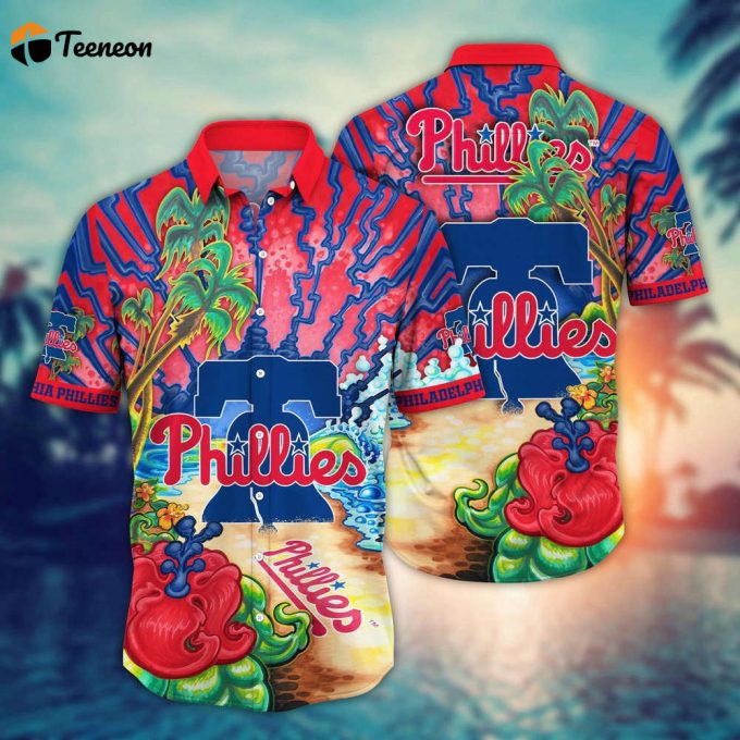 Mlb Philadelphia Phillies Hawaiian Shirt Diamond Dreamscape For Sports Fans 1