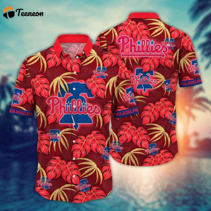 Mlb Philadelphia Phillies Hawaiian Shirt Floral Symphony Gift For Fans 1