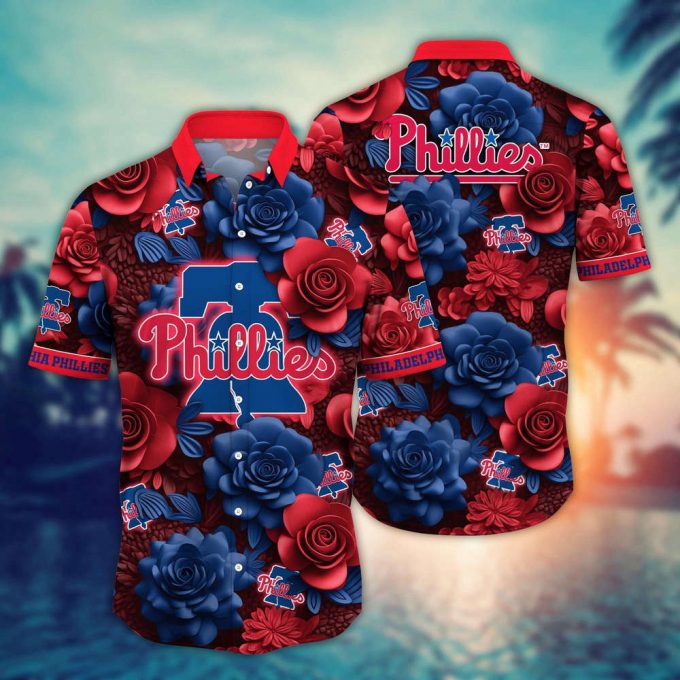 Mlb Philadelphia Phillies Hawaiian Shirt Flower Aloha Style Unleashed For Fans 2