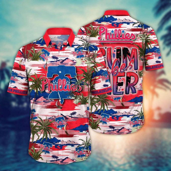 Mlb Philadelphia Phillies Hawaiian Shirt Flower Grand Slam In Hawaiianan Flair For Fans 2