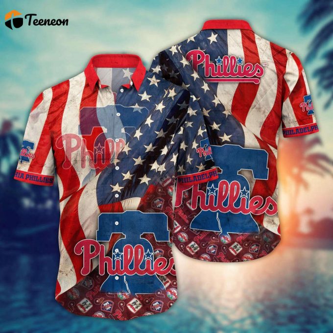 Mlb Philadelphia Phillies Hawaiian Shirt Flower Swing Into Hawaiianan Chic For Fans 1