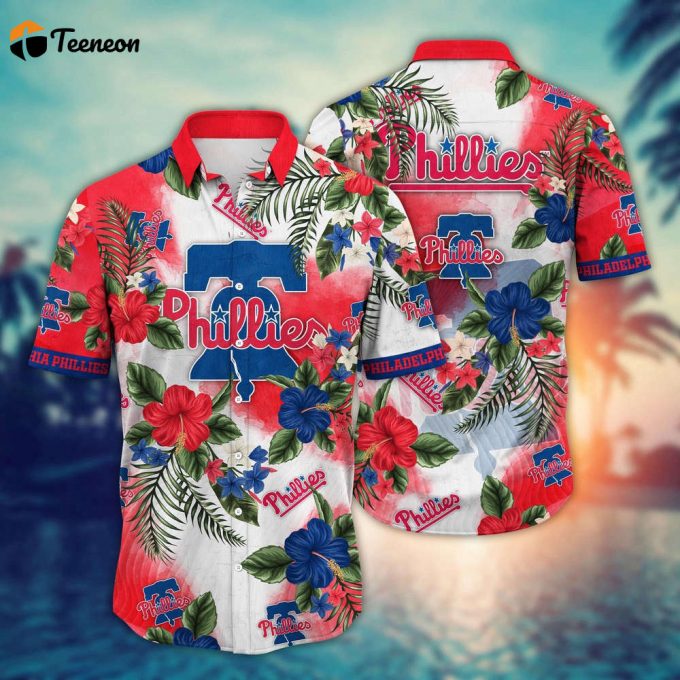 Mlb Philadelphia Phillies Hawaiian Shirt Pitch Perfect Bloom Gift For Fans 1