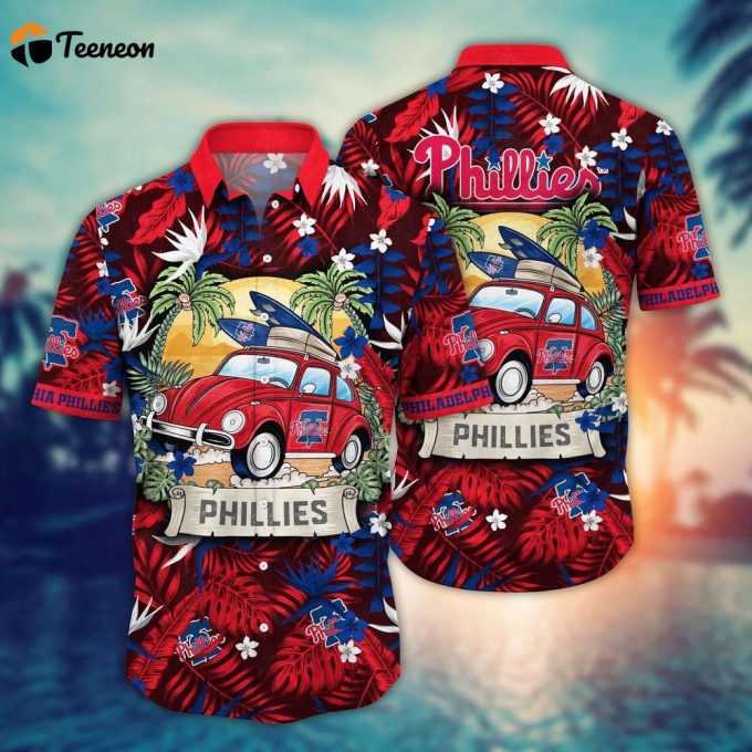 Mlb Philadelphia Phillies Hawaiian Shirt Summer Heatwave For Sports Fans 1