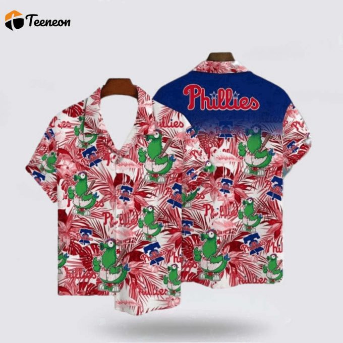 Mlb Philadelphia Phillies Hawaiian Shirt Surfing In Style With The Super Cool For Fans 1