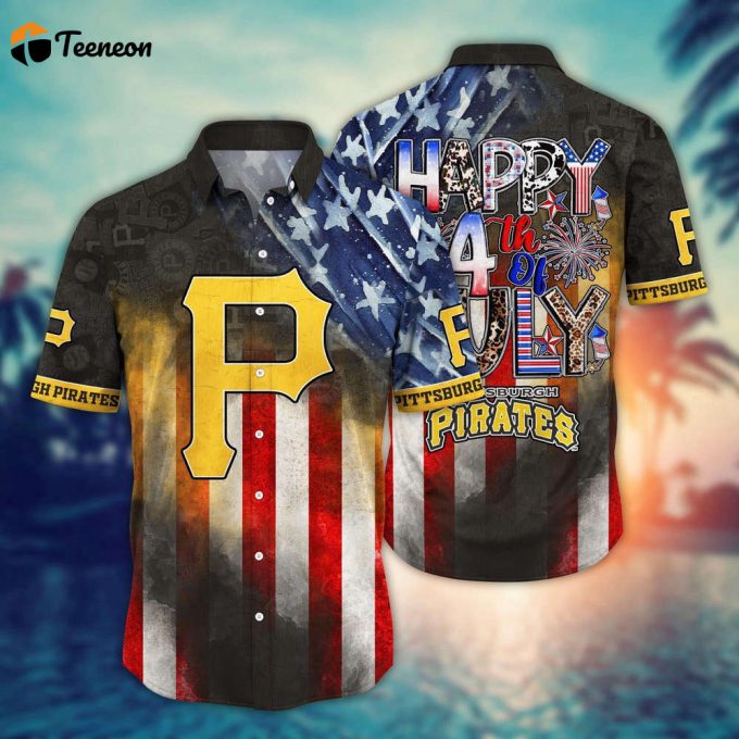 Mlb Pittsburgh Pirates Hawaii Shirt Independence Day Trendy Hawaiian Tops For Cool Fans 1