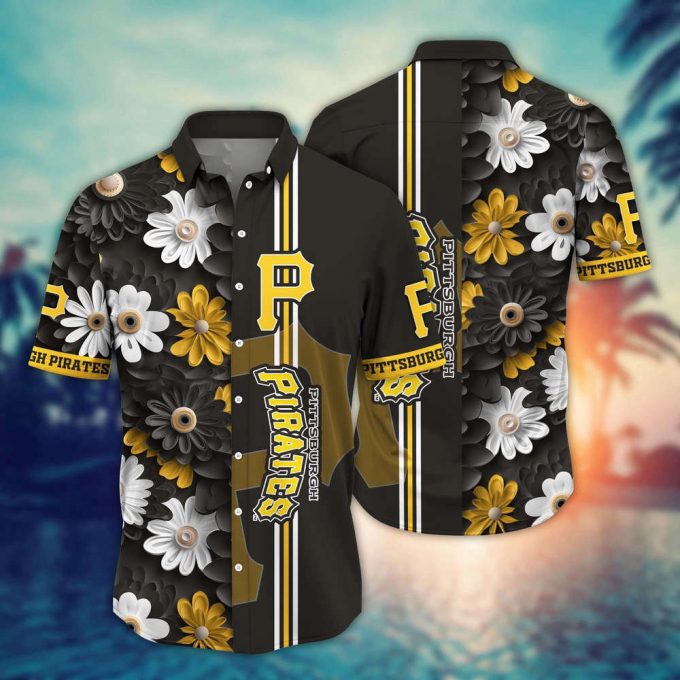 Mlb Pittsburgh Pirates Hawaiian Shirt Floral Finesse For Sports Fans 2