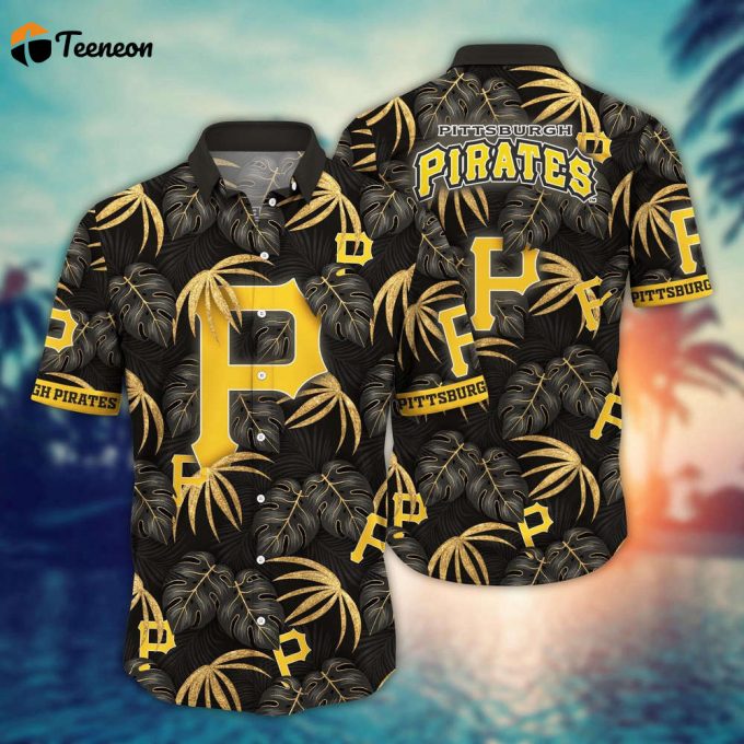 Mlb Pittsburgh Pirates Hawaiian Shirt Floral Symphony Gift For Fans 1