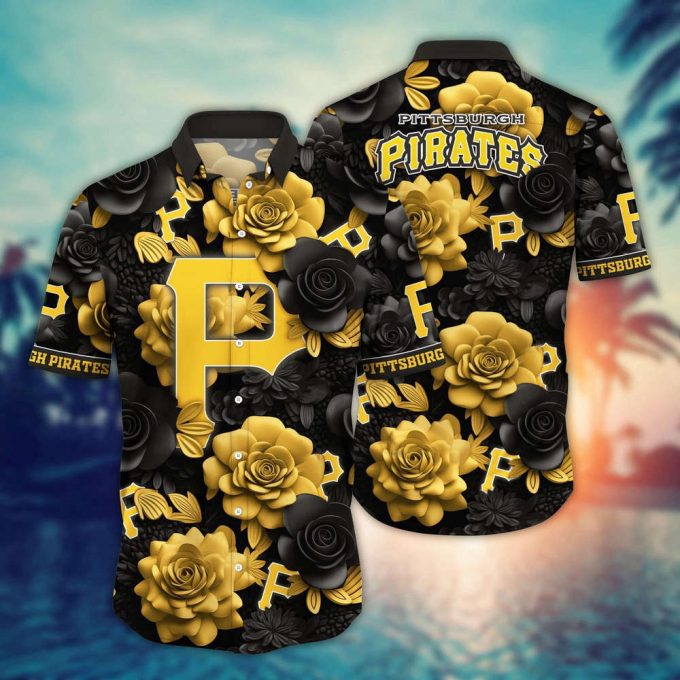 Mlb Pittsburgh Pirates Hawaiian Shirt Flower Aloha Style Unleashed For Fans 2