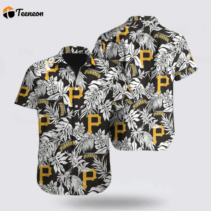 Mlb Pittsburgh Pirates Hawaiian Shirt Leaf Pattern For Fan Mlb 1