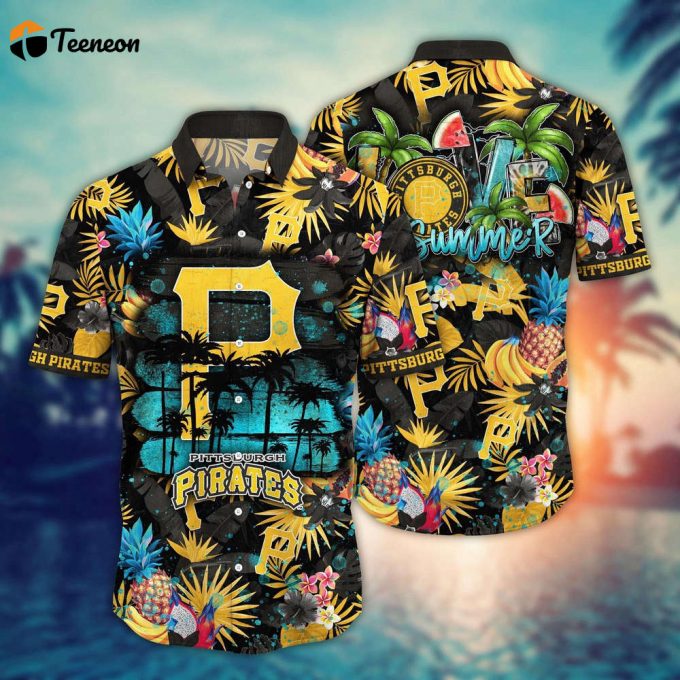 Mlb Pittsburgh Pirates Hawaiian Shirt Pitch Perfect Style For Sports Fans 1