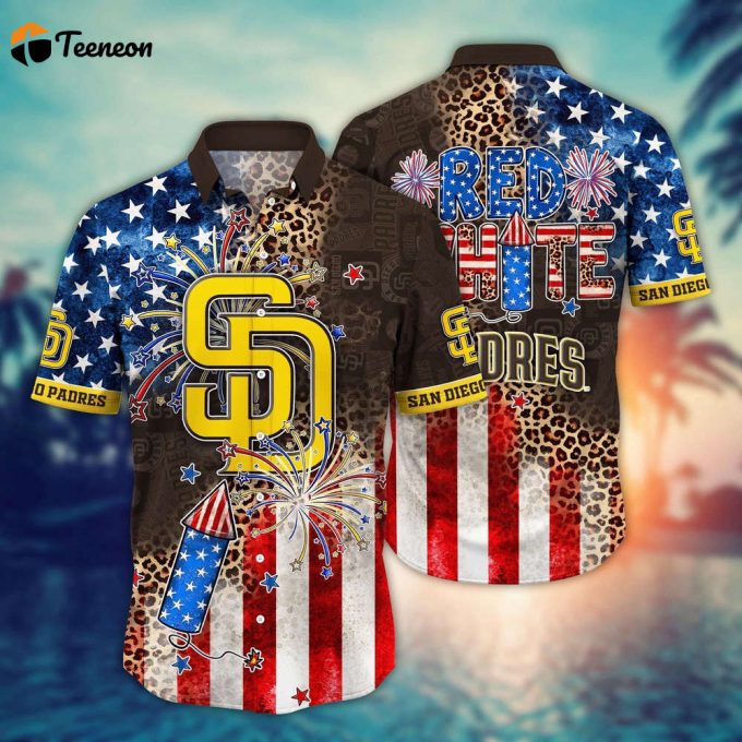 Mlb San Diego Padres Hawaii Shirt Independence Day Vibrant Aloha For Cool Fans 1