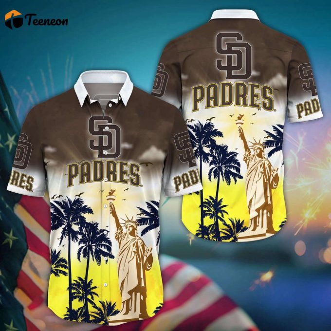 Mlb San Diego Padres Hawaii Shirt Sunrise To Sunset For Cool Fans 1