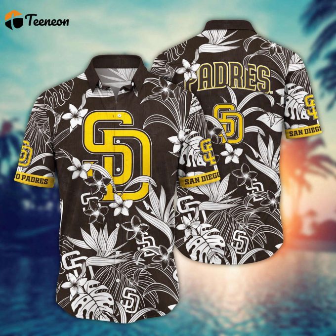 Mlb San Diego Padres Hawaiian Shirt Breeze Through Summer Gift For Fans 1