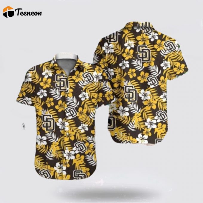 Mlb San Diego Padres Hawaiian Shirt Celebrate Summer In Style For Fans 1