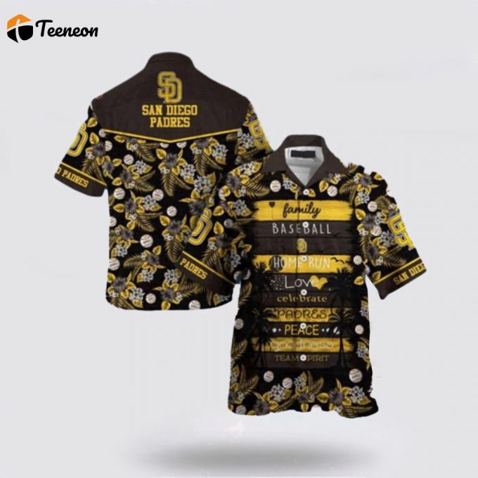 Mlb San Diego Padres Hawaiian Shirt Escape To Paradise Your Ultimate Tropical Fashion Experience For Fans 1