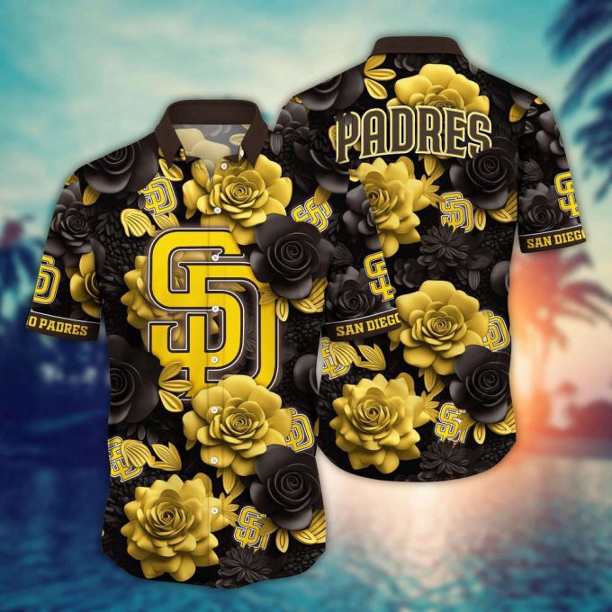 Mlb San Diego Padres Hawaiian Shirt Flower Aloha Style Unleashed For Fans 2