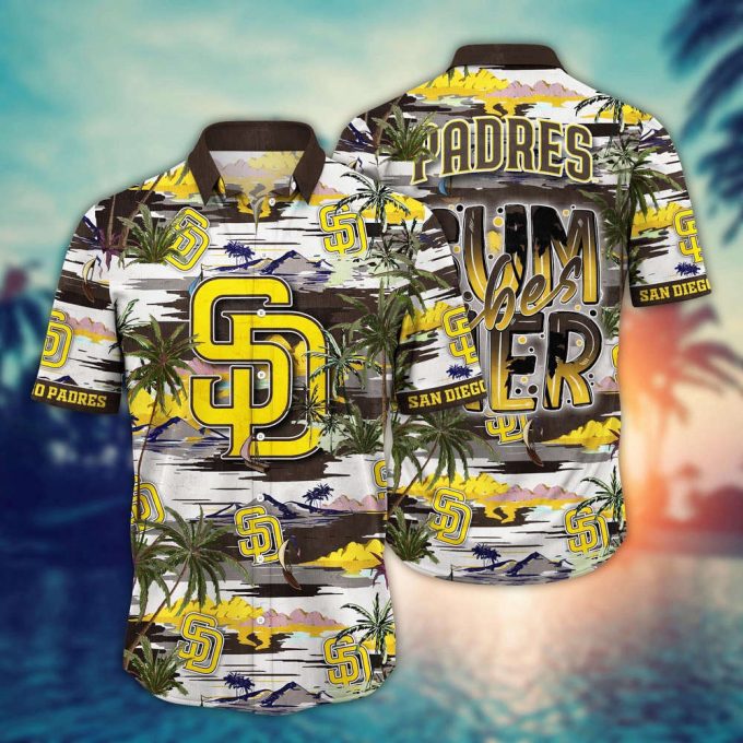 Mlb San Diego Padres Hawaiian Shirt Flower Grand Slam In Hawaiianan Flair For Fans 2