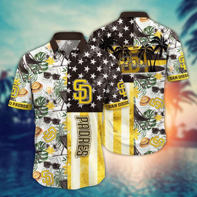 Mlb San Diego Padres Hawaiian Shirt Flower Home Run Threads For Fans 2