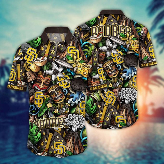 Mlb San Diego Padres Hawaiian Shirt Flower Strike A Style Statement For Fans 2