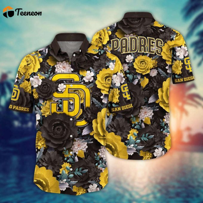 Mlb San Diego Padres Hawaiian Shirt Home Run Style For Sport Fan 1