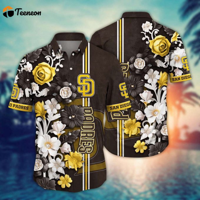 Mlb San Diego Padres Hawaiian Shirt Mlb Luau League Looks For Sport Fan 1