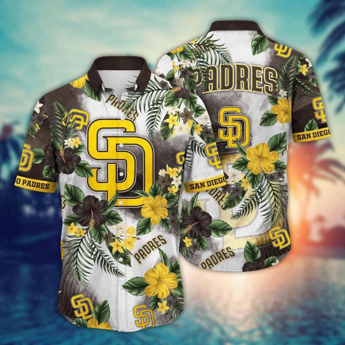 Mlb San Diego Padres Hawaiian Shirt Pitch Perfect Bloom Gift For Fans 2