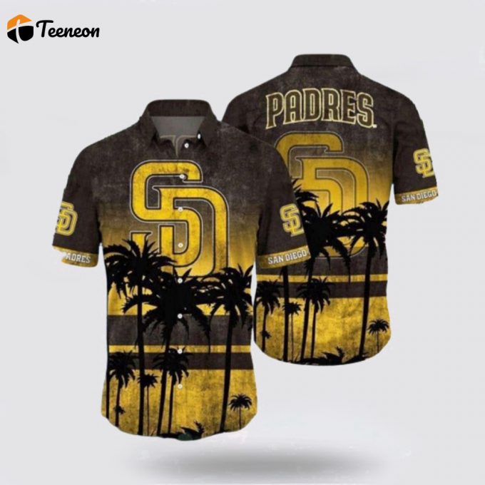 Mlb San Diego Padres Hawaiian Shirt Surfing In Style With The Super Cool For Fans 1