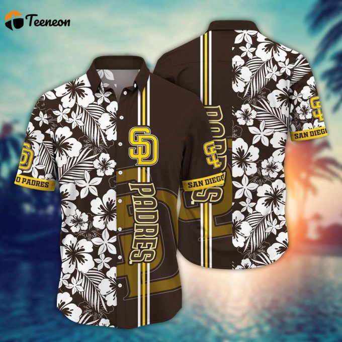 Mlb San Diego Padres Hawaiian Shirt Swing Into Summer For Sports Fans 1