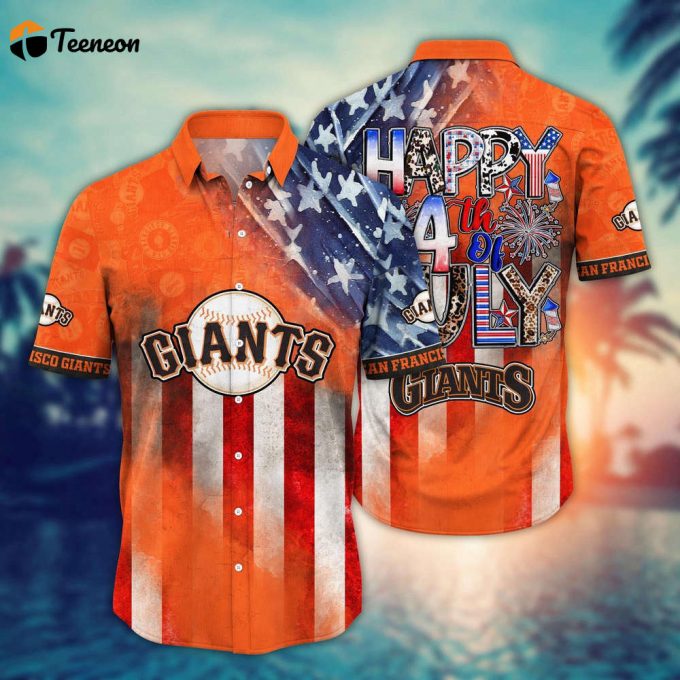 Mlb San Francisco Giants Hawaii Shirt Independence Day Trendy Hawaiian Tops For Cool Fans 1