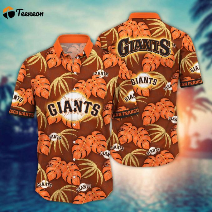 Mlb San Francisco Giants Hawaiian Shirt Floral Symphony Gift For Fans 1