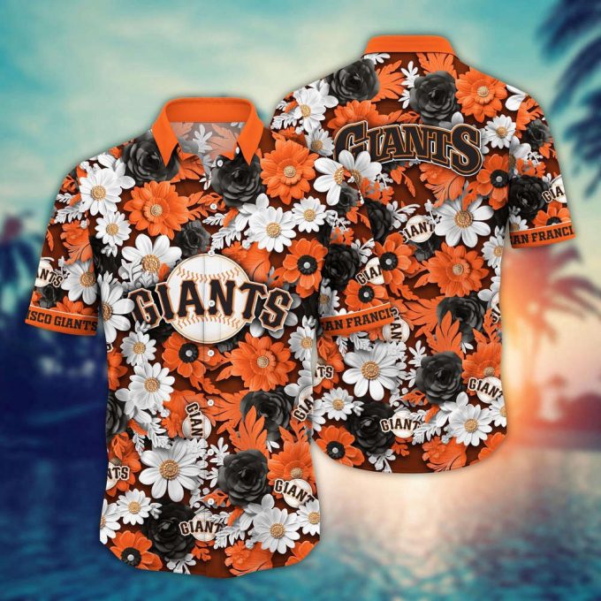 Mlb San Francisco Giants Hawaiian Shirt Flower Floral Fusion Fashion For Fans 2